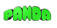 text panda Sticker