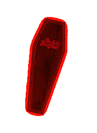 Vampire Coffin Sticker by Alien Labs