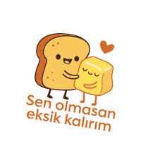 MericDairy love bread butter partner Sticker