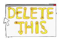 Sticker Delete Sticker by BuzzFeed Animation