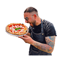 lacornicedelgusto la cornice del gusto pizzaiolo a domicilio il pizzaiolo a casa tua pizza a casa tua Sticker