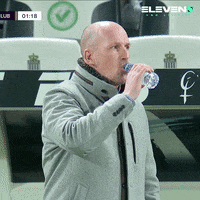 Water Drink GIF by ElevenSportsBE