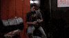 happy enjoying the cigerate GIF