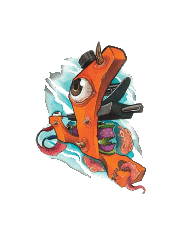 Zimri_Silva giphyupload tattoo tattootime tattoomachine Sticker