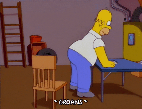 sad homer simpson GIF