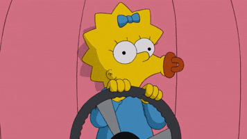 Driving The Simpsons GIF by AniDom