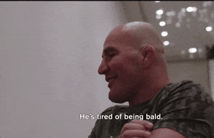 He's Tired of Being Bald