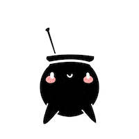 black and white magic Sticker