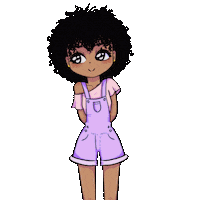 Girl Happy Dance Sticker