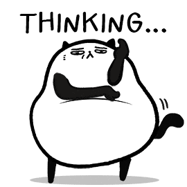 ThisisBoringday giphyupload cat think giphycreatortest Sticker