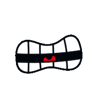 Scream Teeth Sticker by Yadgeto