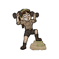 Dumbbells Girls Who Lift Sticker by Pepper Steps