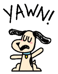 Sleepy Dog Sticker by T. L. McBeth