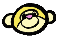 Monkey Smile Sticker by WOMPO