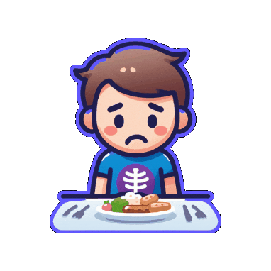 ibdassistant colitis crohn eii not hungry Sticker