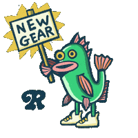 Second Hand Fish Sticker by recast market