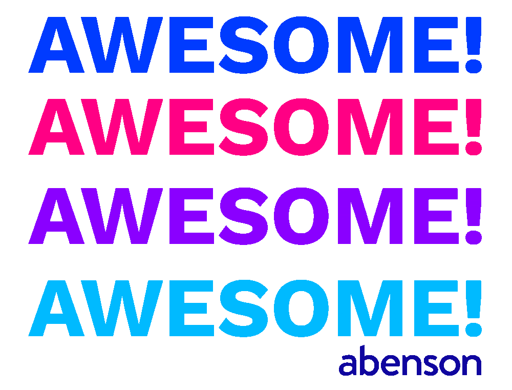 Awesome Heart Sticker by Abenson Appliance