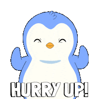 Lets Go Waiting Sticker by Pudgy Penguins