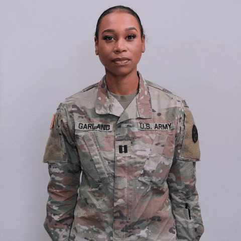 Serious Army GIF