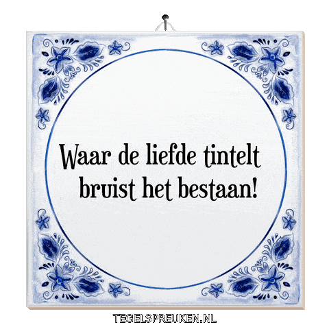 Humor Geluk Sticker by Tegelspreuken.nl