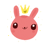 Queen Bunny Sticker by Maria Jose Da Luz