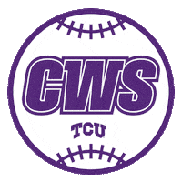 College World Series Go Frogs Sticker by TCU Alumni