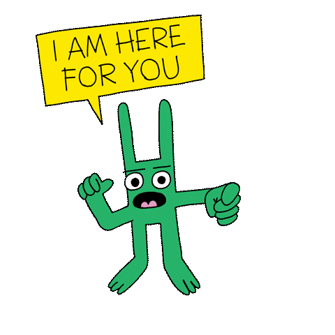 I Am Here For You Health Sticker by Seize the Awkward