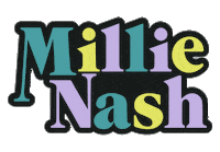 bymillienash logo sticker design instagram Sticker