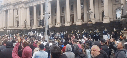 Protesters Rally in Melbourne Against Vaccine Mandates and Proposed Pandemic Laws