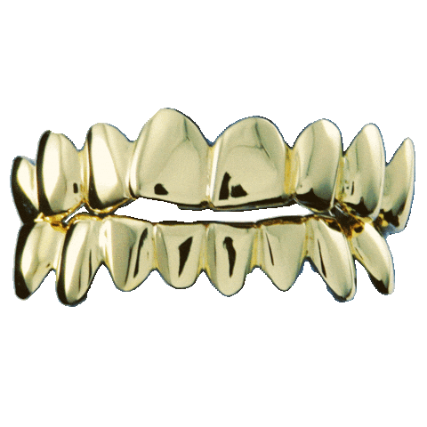 Gold Teeth Sticker by Twenty20Jewelry