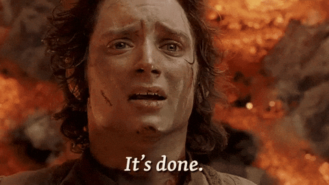 Lord of the rings:It's done! Gif
