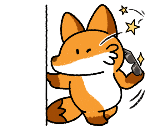 Fox Hello Sticker