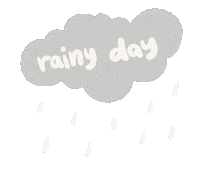 Raining Rainy Day Sticker by Demic