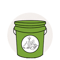 Bucket Green Life Sticker by Java's Compost