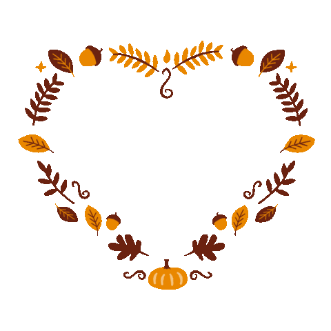 Fall Season Love Sticker by Jessica Lau