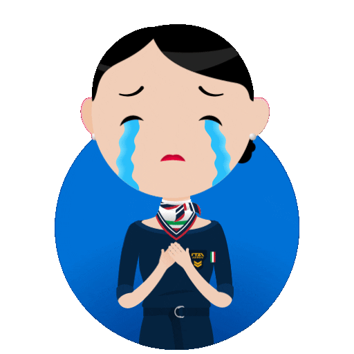 Sad Travel Sticker by ITA Airways