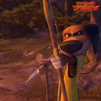 Arrow Rope GIF by Paws of Fury: The Legend of Hank