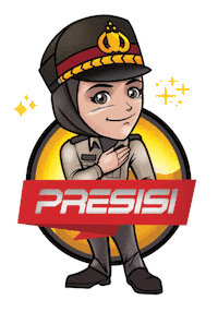 divisihumaspolri polri polisi presisi kepolisian Sticker