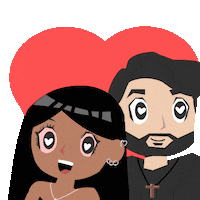 In Love Corazon Sticker