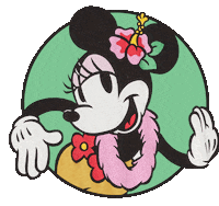 Minnie Hawaiian Sticker by Bershka