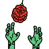 Sticker Zombie Sticker by HULU