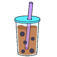 sheilawong drinks boba bubble tea boba tea Sticker