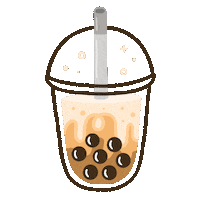 Bubble Tea Drink Sticker by moodoodles