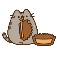 Sweet Tooth Eating Sticker by Pusheen