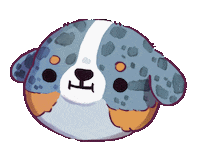 Happy Australian Shepherd Sticker by ellievsbear
