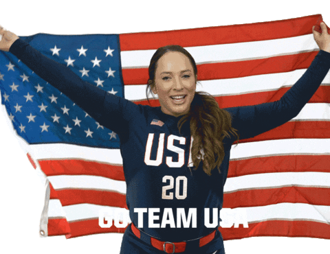 Team Usa Sticker by USA Softball