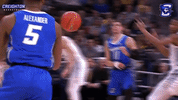 creighton bluejays three-pointer GIF by Creighton University Athletics