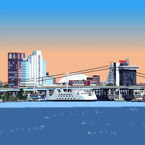 Pixel Travel GIF