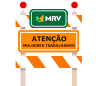 mrvoficial obra placa mrv barreira Sticker