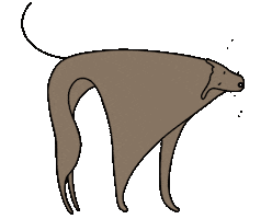 Dog Shaking Sticker by Luisa Misseri